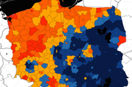 wybory mapa zabory rozbiory