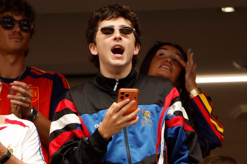 Chalamet, whose family hails from France, attended the 2026 semifinals between France and Spain on July 14.France lost, but Chalamet can't be too upset  his beloved New York Knicks were crowned NBA champions earlier this summer.