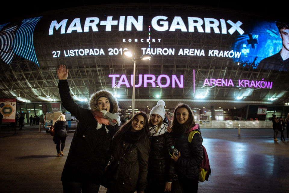 Martin Garrix - koncert w Tauron Arena Kraków - zdjęcia publiczności