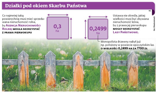 Działki pod okiem Skarbu Państwa