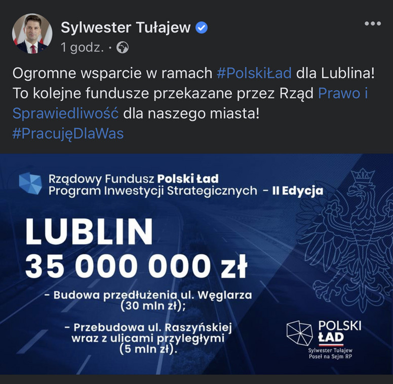 Sylwester Tułajew wprowadził w błąd mieszkańców Lublina