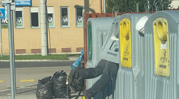 Egy férfi rendszeresen tönkreteszi a szelektív hulladékgyűjtőket Győrben -  Blikk