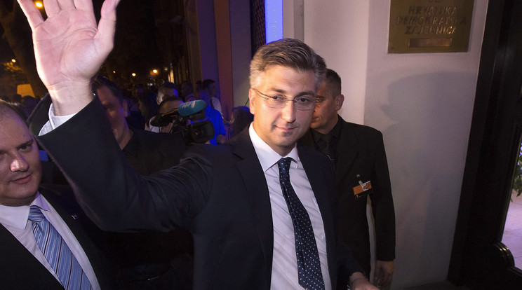 Andrej Plenkovic, a HDZ vezetője most koalíciós partnert kereshet / Fotó: MTI