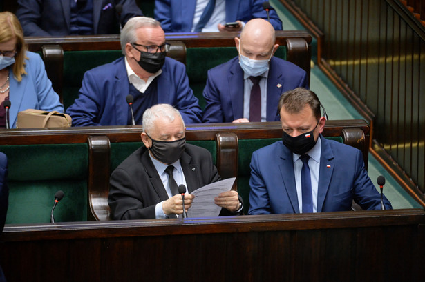 Jarosław Kaczyński, Mariusz Błaszczak, Małgorzata Gosiewska, Leonard Krasulski, Waldemar Andzel