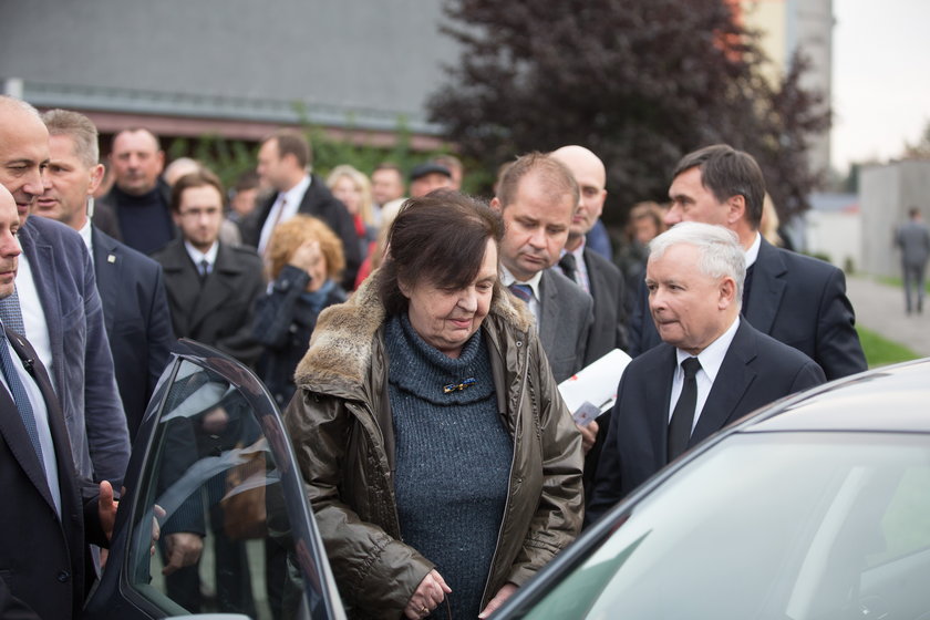 Jarosław Kaczyński i Anna Religa