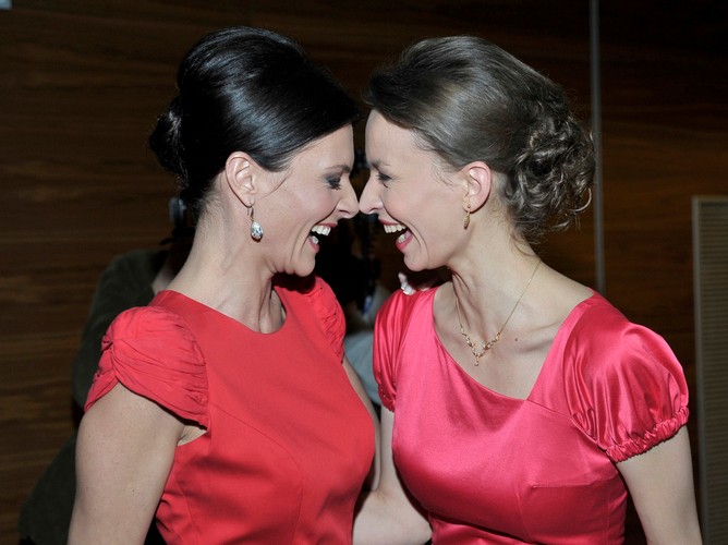Damy w czerwieni: Agata Konarska i Marzena Słupkowska
