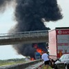 Gori kamion, saobraćajna nesreća kod Šimanovaca