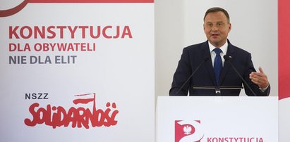 Emocjonalne wystąpienie Andrzeja Dudy. Mówił o konstytucji