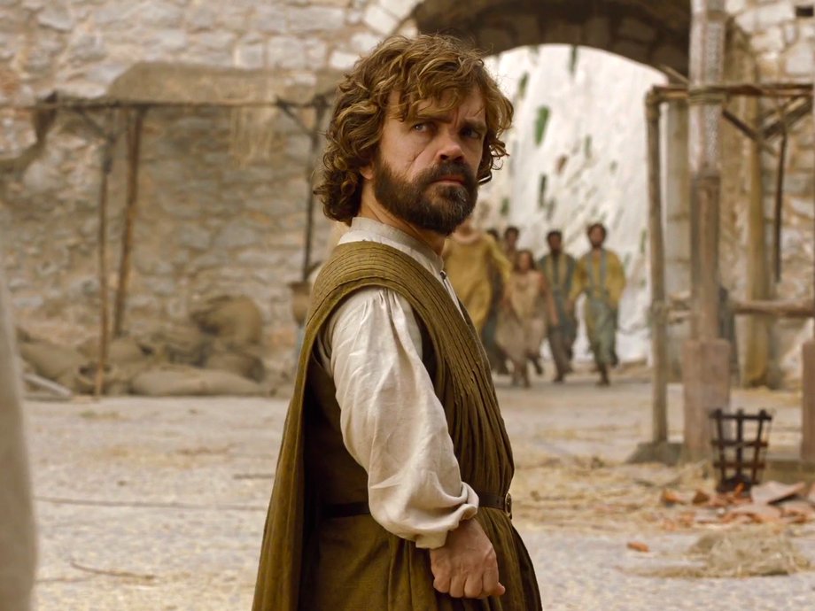 Tyrion Lannister, in Meereen.