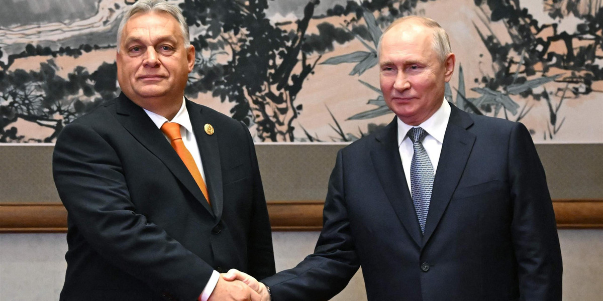 Viktor Orban z Władimirem Putinem 