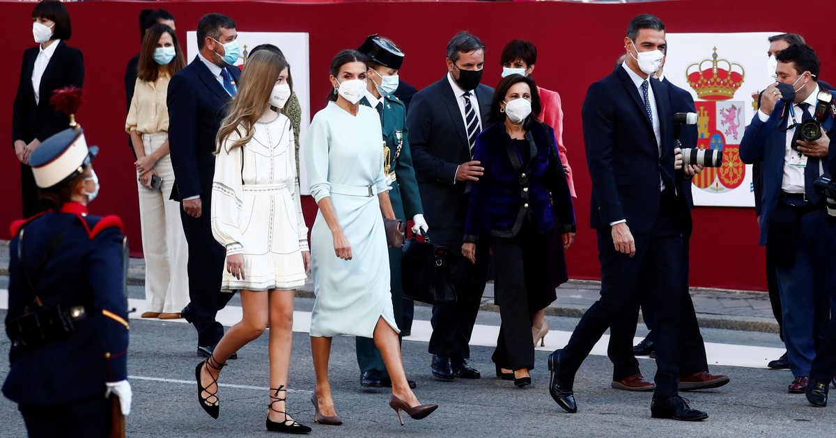 La Princesa Sofía en el desfile del Día Nacional de España.