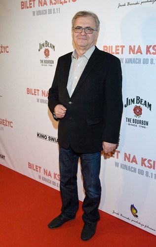 Jacek Bromski na premierze filmu 'Bilet na księżyc'