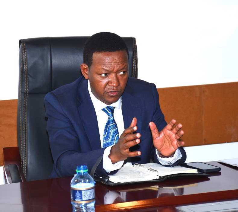 Foreign Affairs CS Alfred Mutua in his office