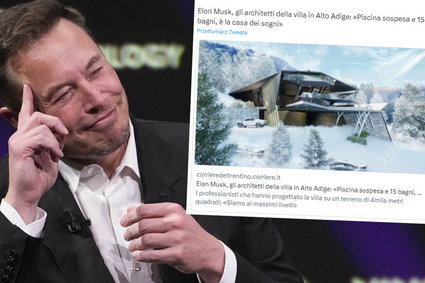 Elon Musk buduje dom we Włoszech. 15 łazienek i podwieszany szklany basen