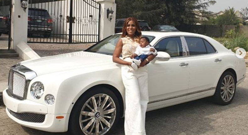 Linda Ikeji acquires a Bentley while away in the United States of America for the birth of her son Jayce. - LIB