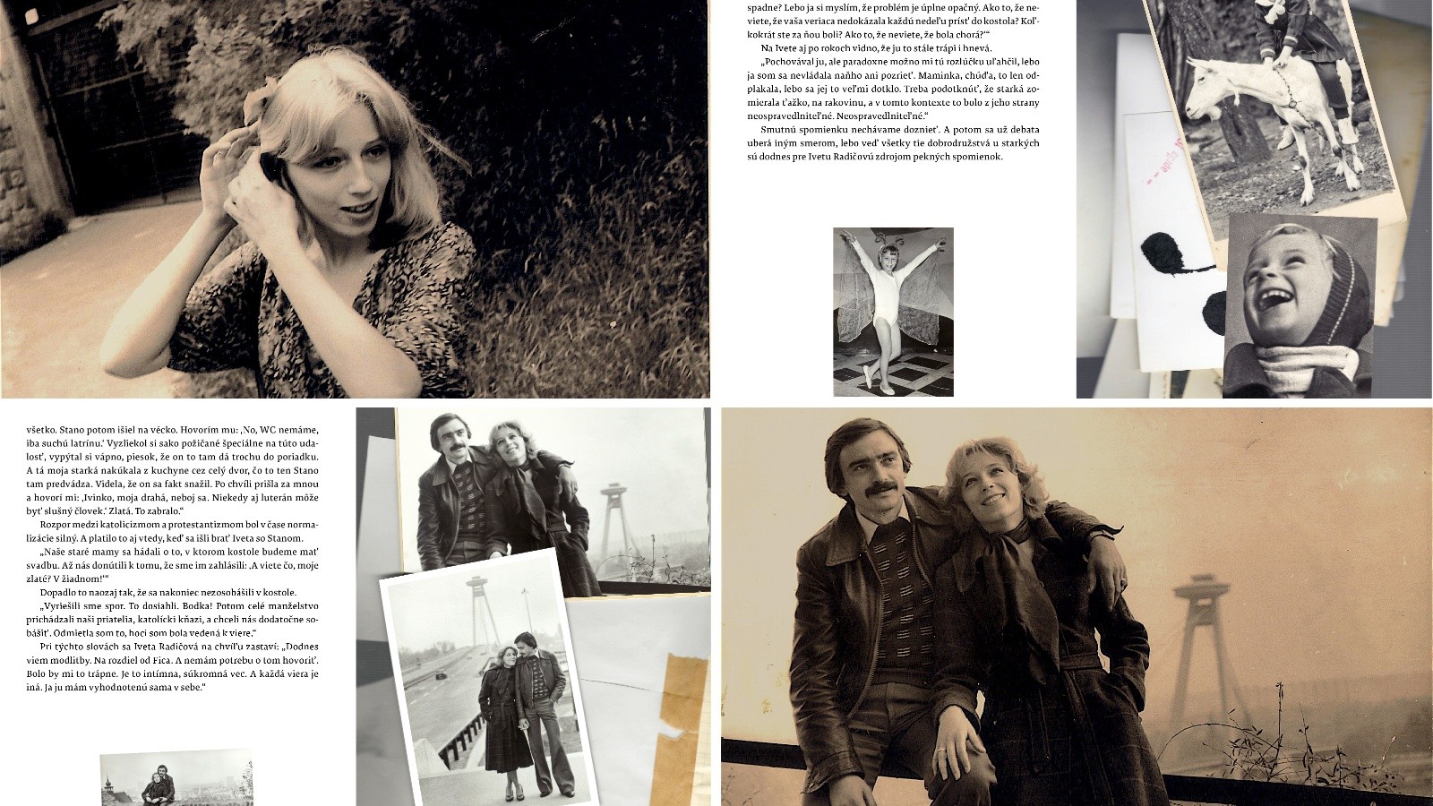 Ukázky z knihy RADIČOVÁ. Fotografie sú z archívu Ivety Radičovej.