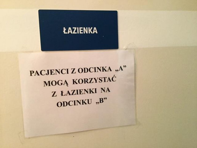 W tym szpitalu nie ma ciepłej wody!