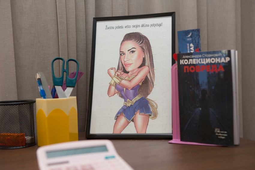 Crtež na stolu Ane Ćurčić