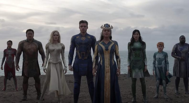 A heavily-censored version of Marvel's star-studded Eternals started screening in Nigeria on November 12