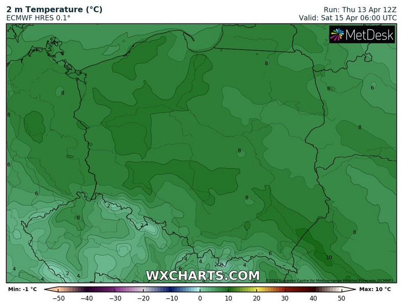 Poranek najniższą temperaturę przyniesie w miejscowościach podgórskich