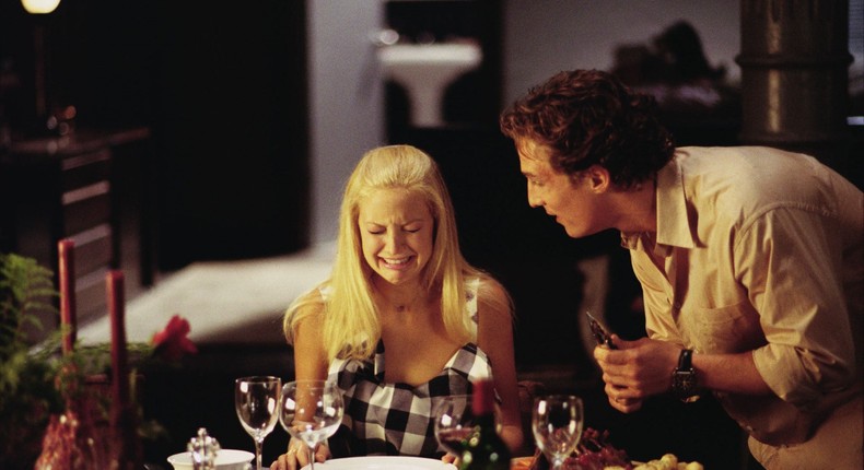 Kate Hudson and Matthew McConaughey in How to Lose a Guy in 10 Days.Paramount