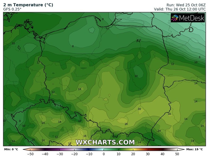 Podział w temperaturze utrzyma się również dziś