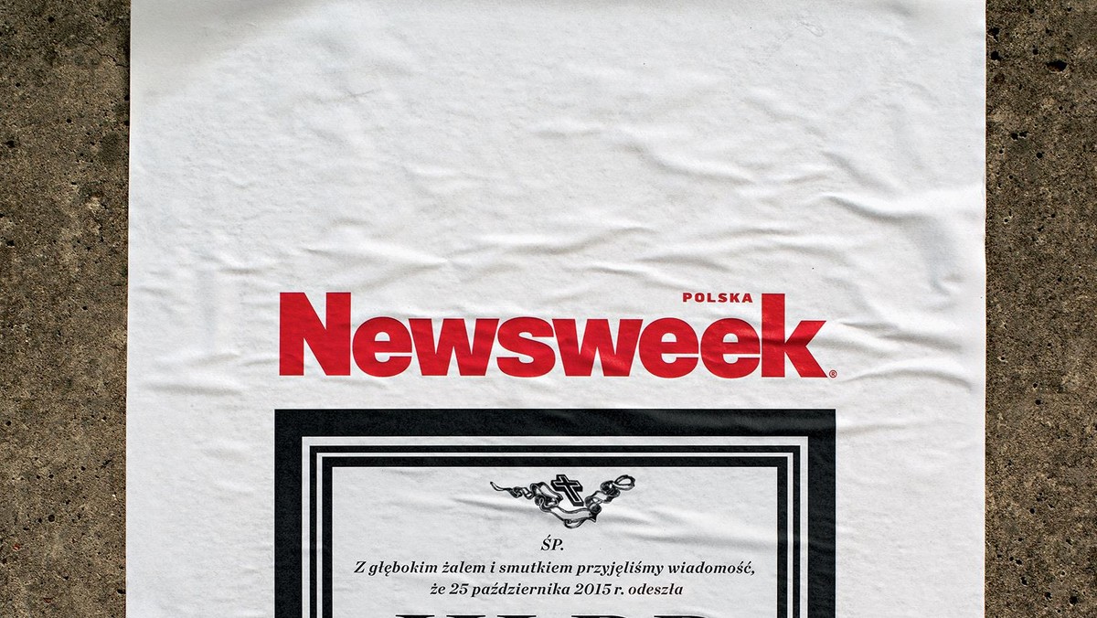 Nekrolog po III RP. Okładka Newsweeka 