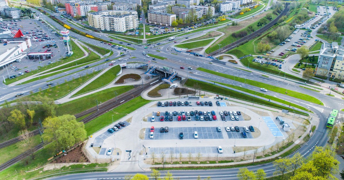 Pustki na nowym parkingu
