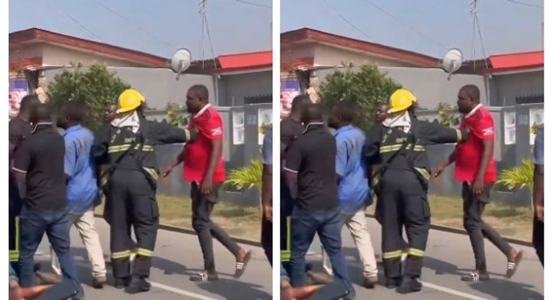 Firefighters attacked