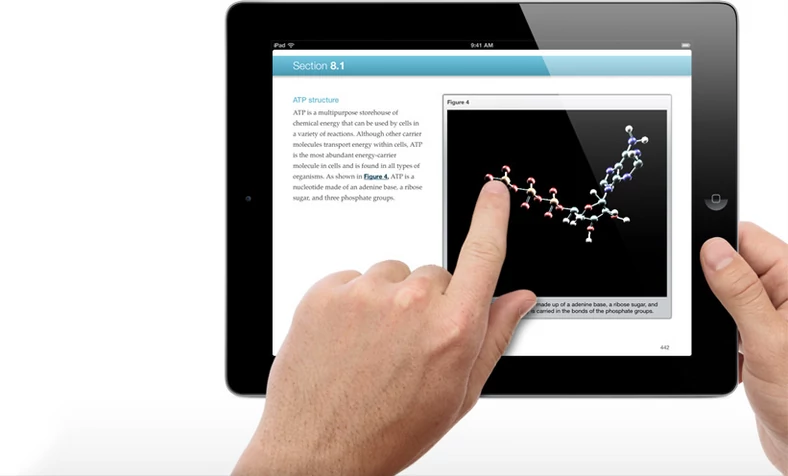 Interaktywny render cząstki na iPadzie
