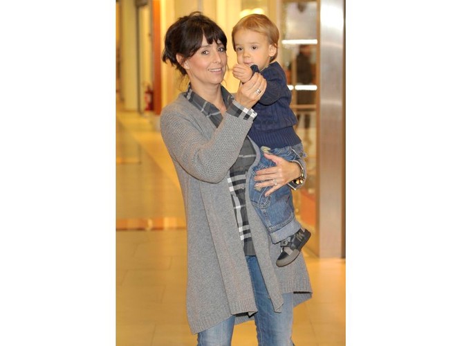 Anna Korcz i synek Jaś Pigoń