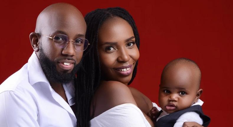 Singer Dela & hubby Dr Reign reveal son’s face for the first [Photos]