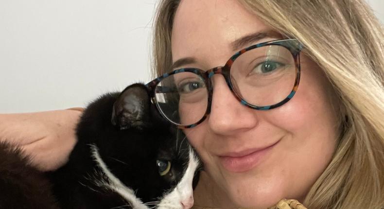 The author and her sweet cat.Megan Willett-Wei/Insider