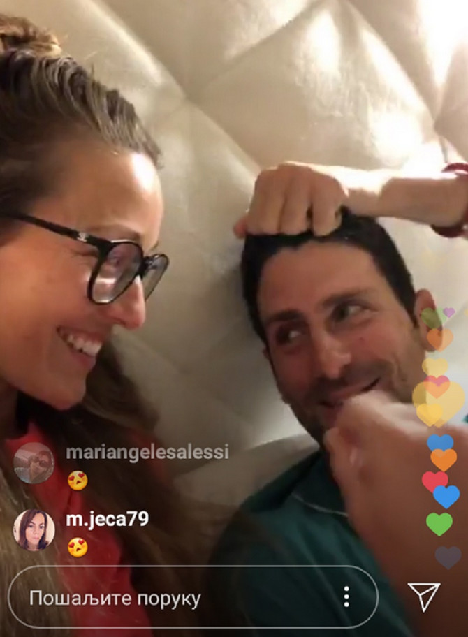 Jelena i Novak ÄokoviÄ u lajv ukljuÄenju na Instagramu