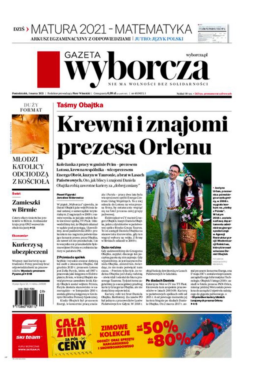 „Wyborcza” prześwietla relacje szefa Orlenu