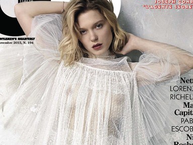 Az új Bond-lány, Léa Seydoux nagyon érzéki angyalka a címlapon