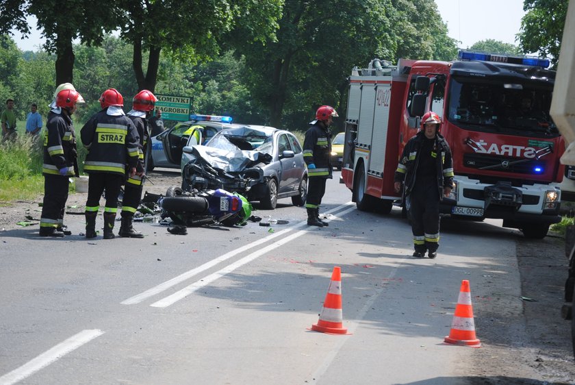 Tragiczny wypadek motocyklisty pod Głogowem