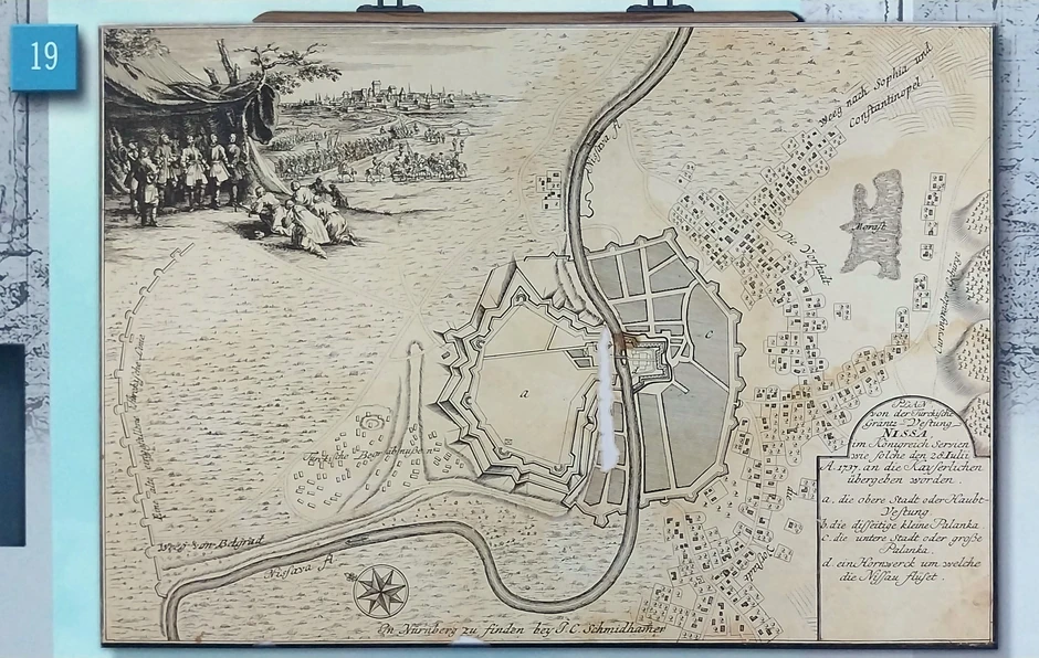 Turci na kolenima predaju kljuceve grada Austrijancima (bakrotisk)