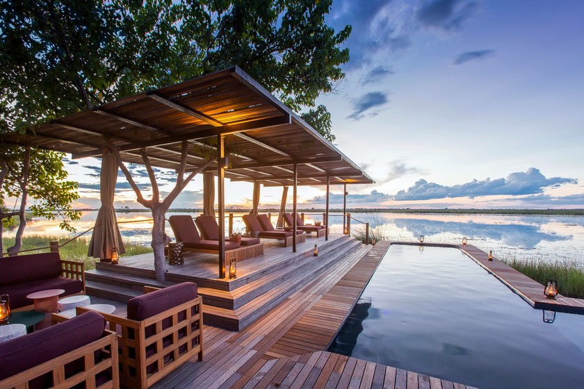 Ruheoase: Das Wilderness-Camp Vumbura Plains liegt an einer wunderschönen Lagune im westlichen Teil des Okavangodeltas.