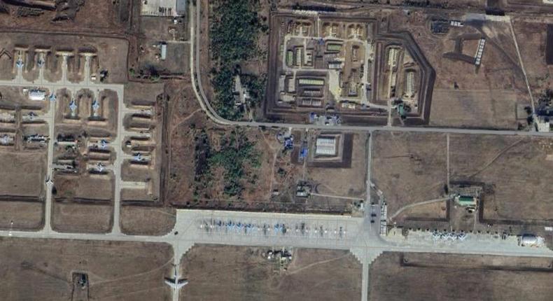 An airbase near Morozovsk.Google Maps.