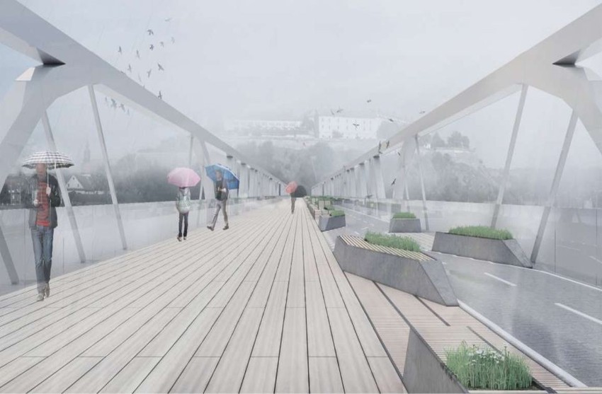 Pešačko - biciklistički most u Novom Sadu