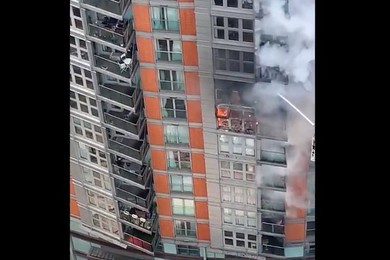 Pożar w 19-piętrowym budynku mieszkalnym w Londynie