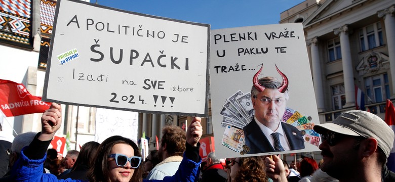 Protesty w Chorwacji. "Państwo nie należy do jednej partii i półświatka przestępczego"