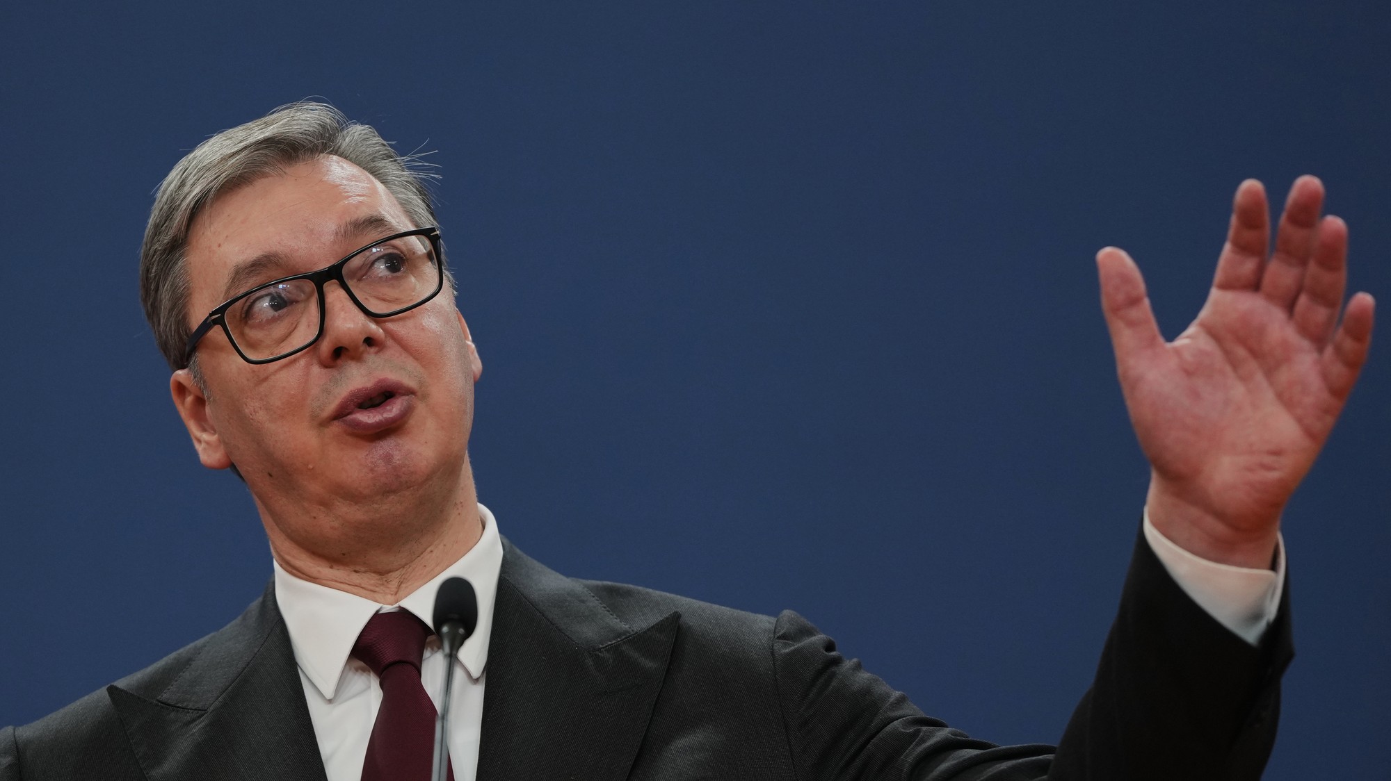 Srbský prezident Aleksandar Vučić.