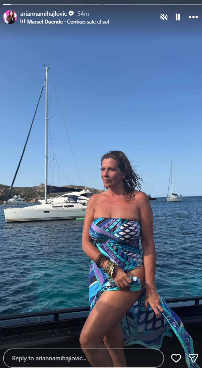 Arijana Mihajlović na jahti