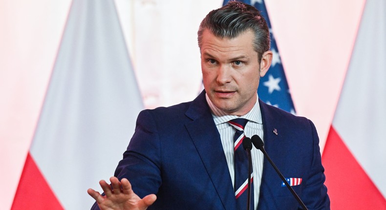 Defense Secretary Pete Hegseth said on Sunday that the department's civilian employees had to comply with OPM's email directive.Omar Marques via Getty Images