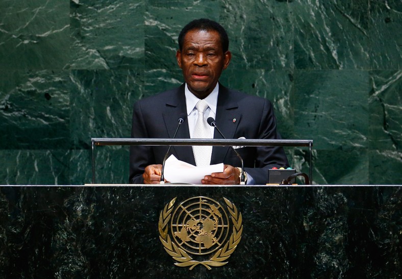 Equatorial Guinea's President Teodoro Obiang Nguema. 