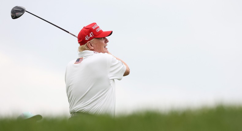 Former President Donald Trump recently made some bold claims about his golf game that have many raising their eyebrows.Mike Stobe/Getty Images