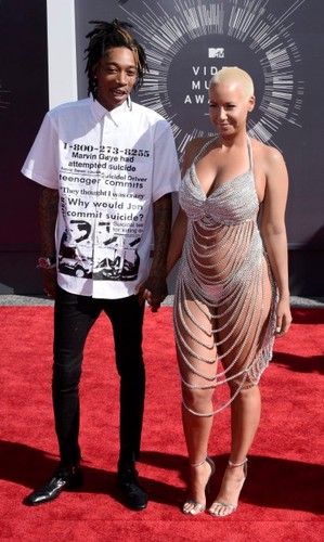 Amber Rose i Wiz Khalifa na gali MTV Video Music Awards 2014