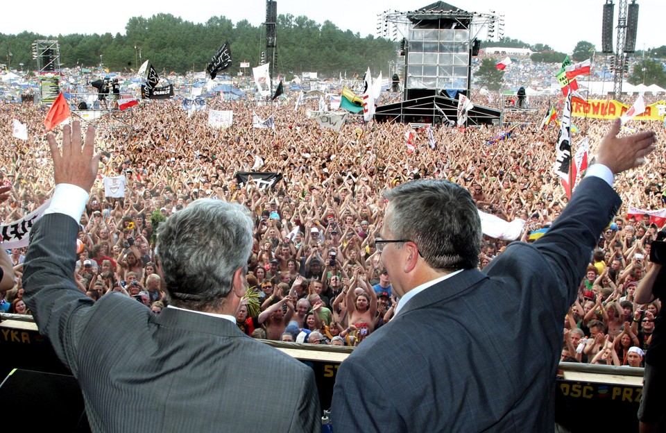 Prezydenci Polski i Niemiec na Przystanku Woodstocku